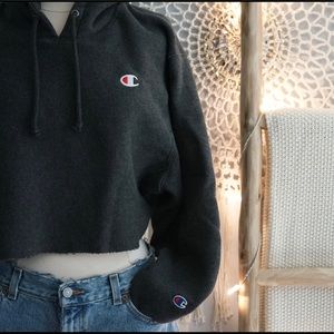 Cropped Champion hoodie